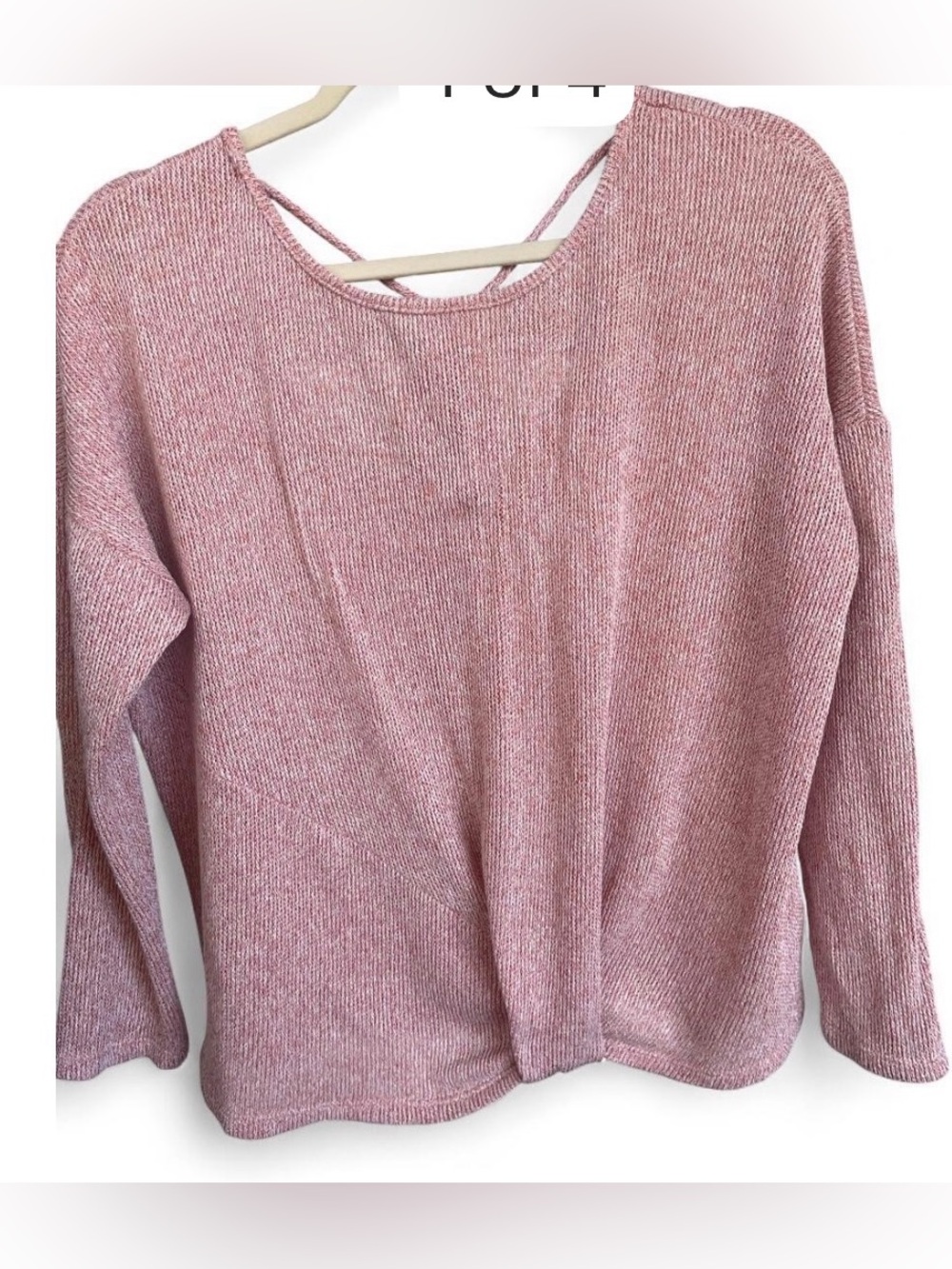 Knit Gilli Pink Scoop-Neck  Pullover